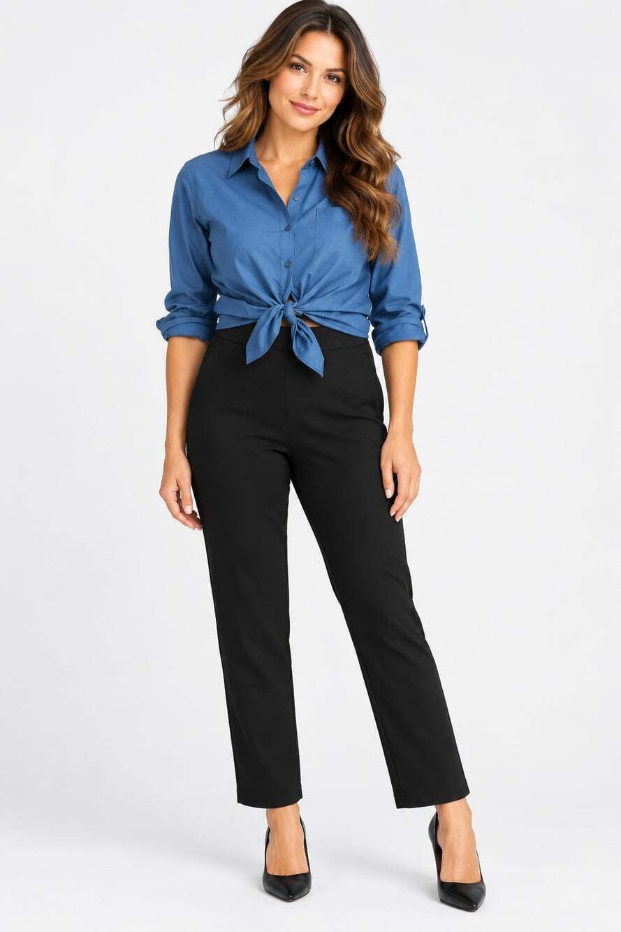 Universal Standard Smart Signature Ponte Pants Pull On Zip Pocket 7X 38/40 T36